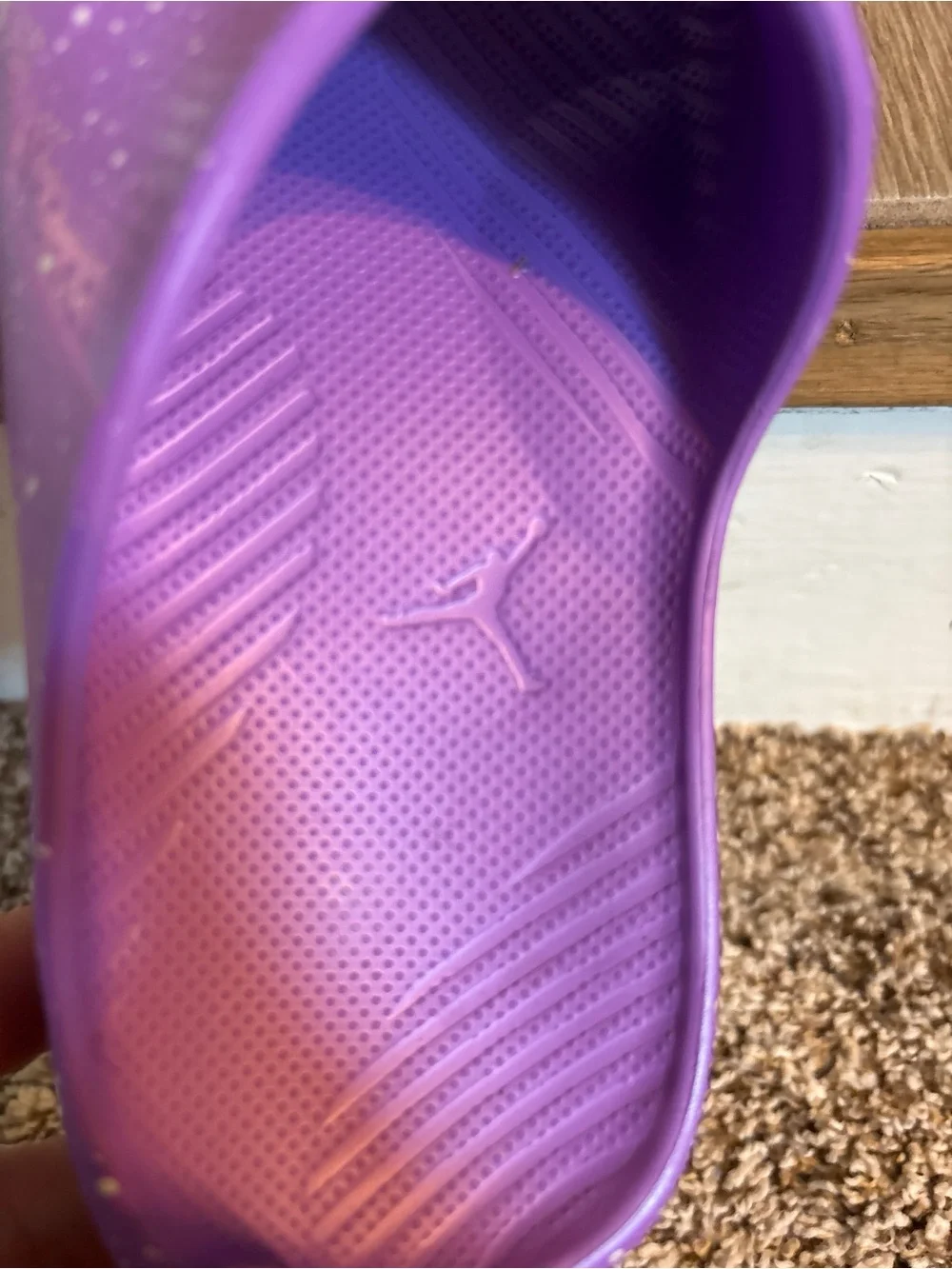 Jordan Brand- Purple Speckled Slide Sandal